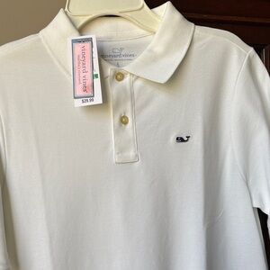 Vineyard Vines Classic White Polo Shirt NWT XL 18